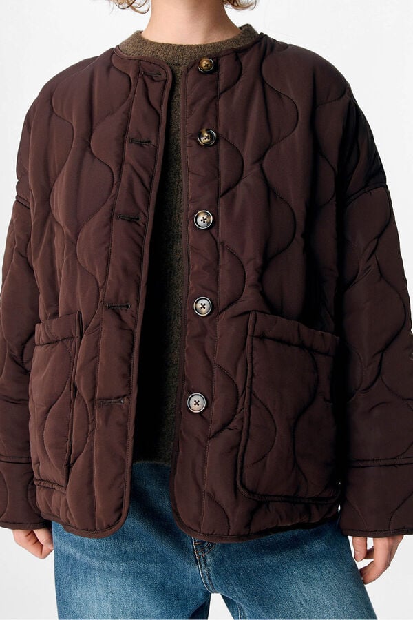 Object Puffer jacket Dark brown