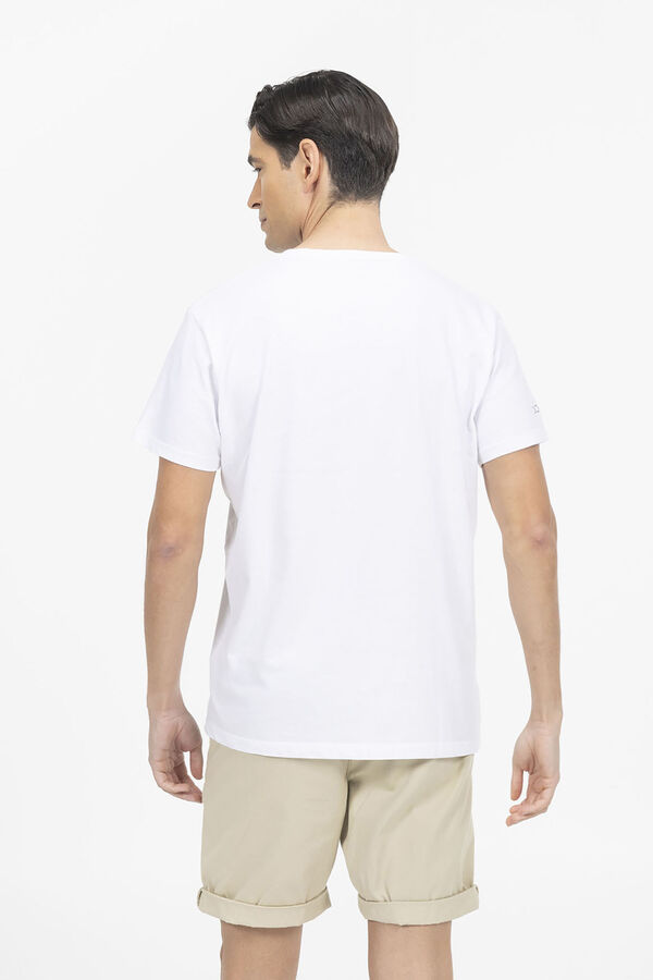 Cortefiel Essential logo T-shirt White