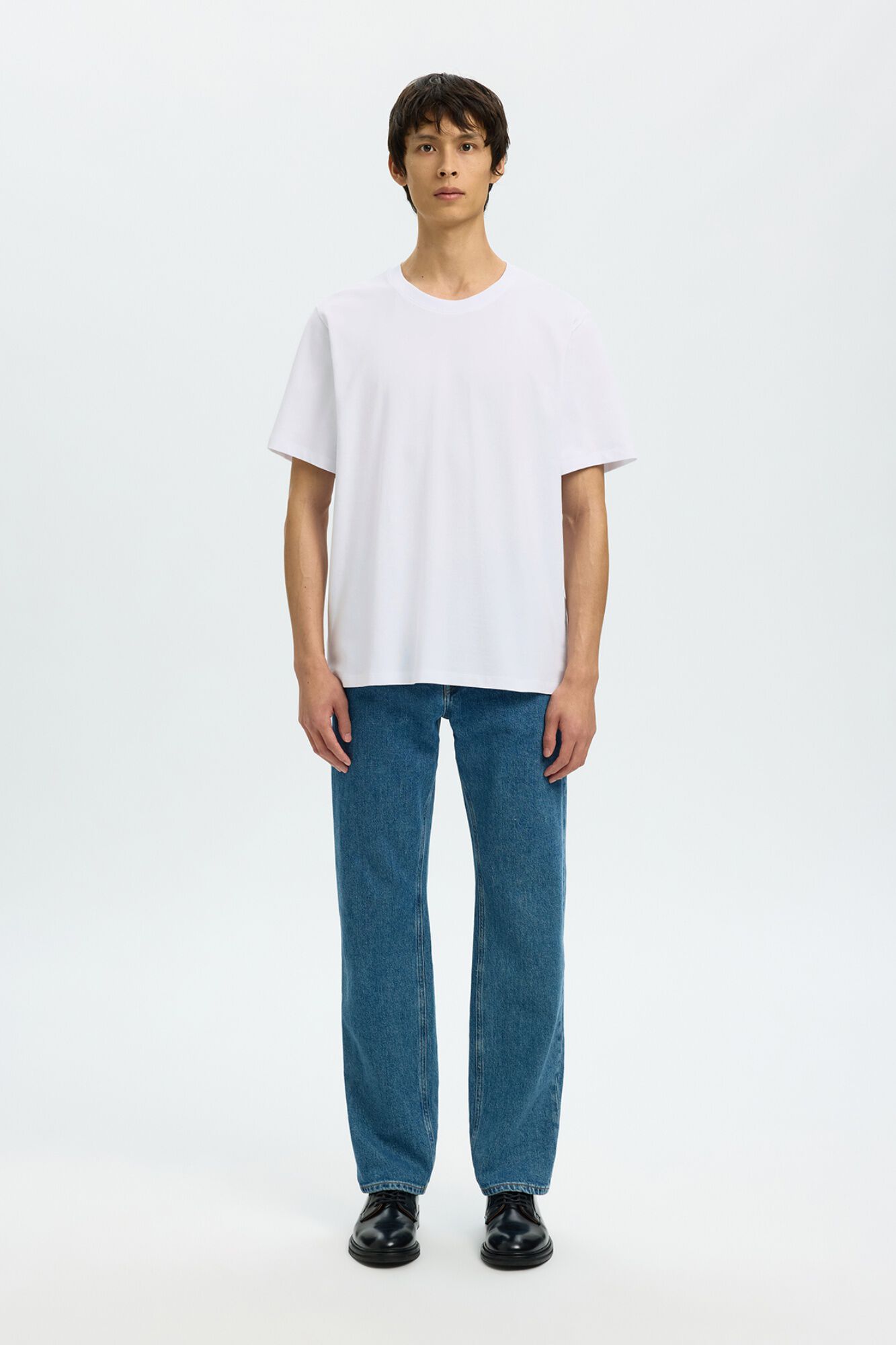 Selected T-shirt manga curta b&aacute;sica