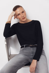 Cortefiel Lace boat neckline -shirt