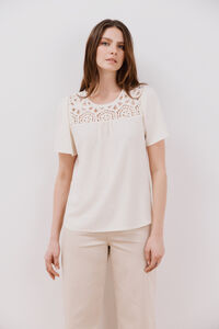 Cortefiel Combined guipure top