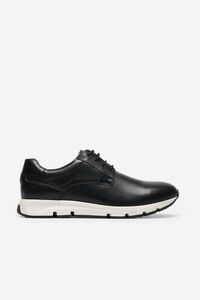 Cortefiel Casual leather trainer Black