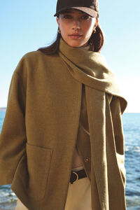 Cortefiel Sobretudo com cachecol removível