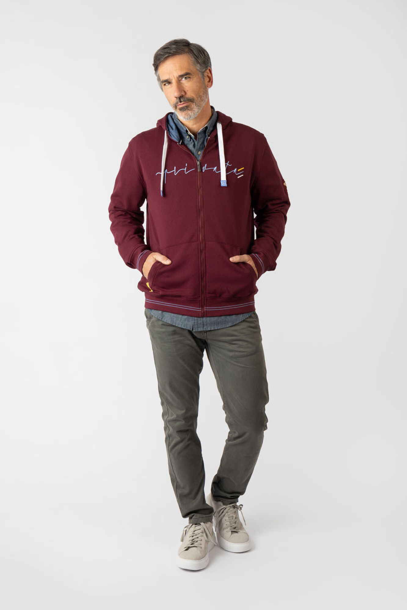 Privata Sudadera abierta con capucha y bolsillos