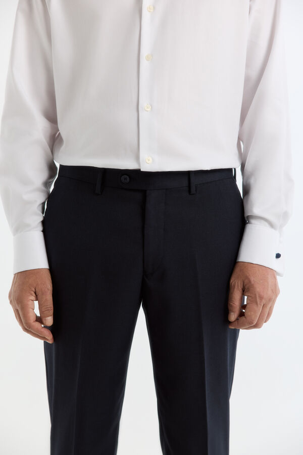 Cortefiel Cal&ccedil;a S&eacute;rie XXI lisa navy Azul