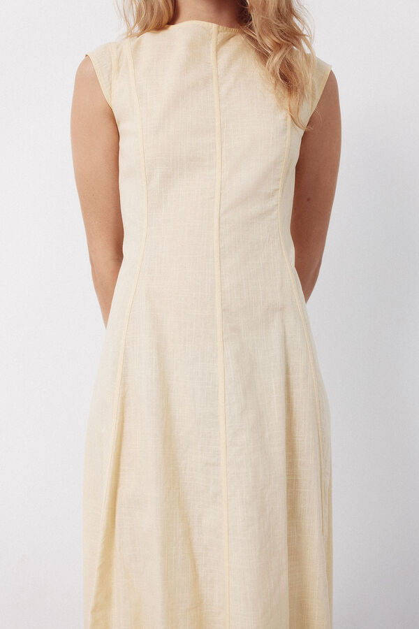 Cortefiel contrasting dress Yellow