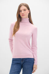 Cortefiel Polo neck jumper Lilac