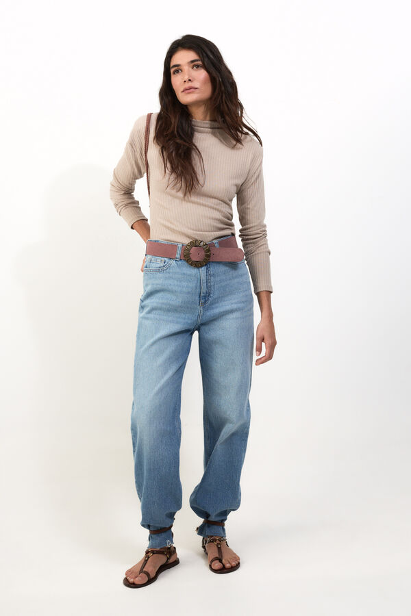 Slowlove Top hombreras Marr&oacute;n