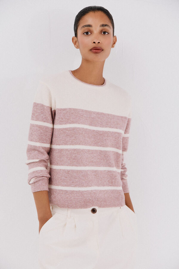 Cortefiel Soft feel jumper Pink