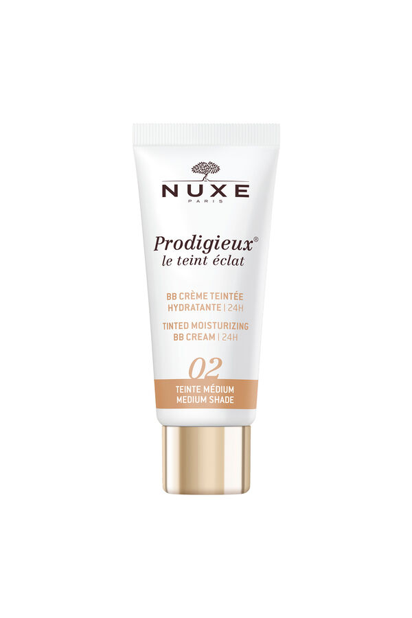 Nuxe BB Cream Moisturizer with 24H Color, Prodigieux&reg; leint &eacute;clat 30ml - Medium tone Printed white