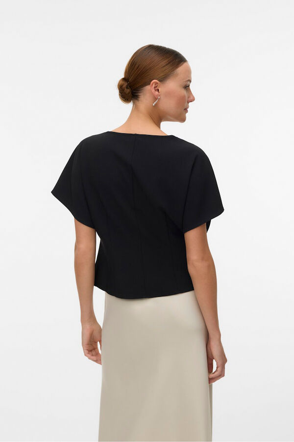 Vero Moda short sleeve sleeved top Black