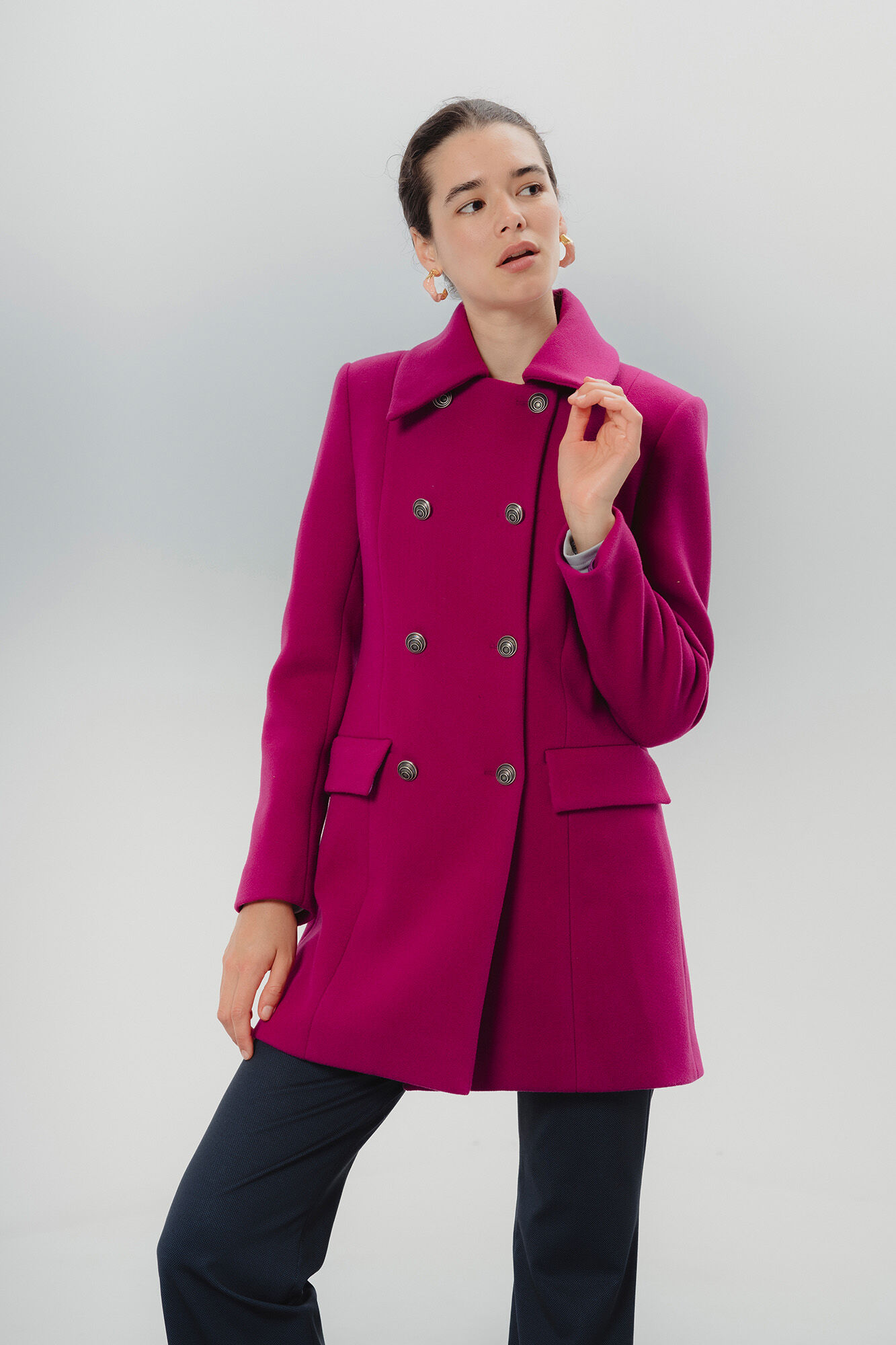 Ana double breasted women s coat Women s coats and parkas Cortefiel