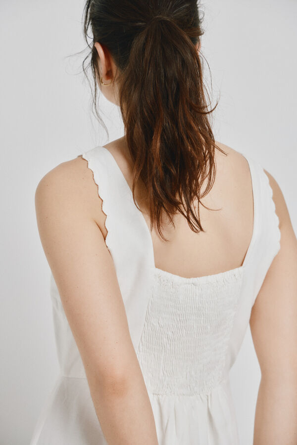 Vero Moda Strappy midi dress White