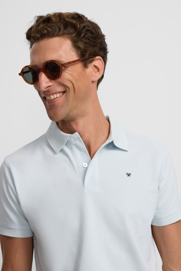 Silbon Polo cl&aacute;sico liso Azul