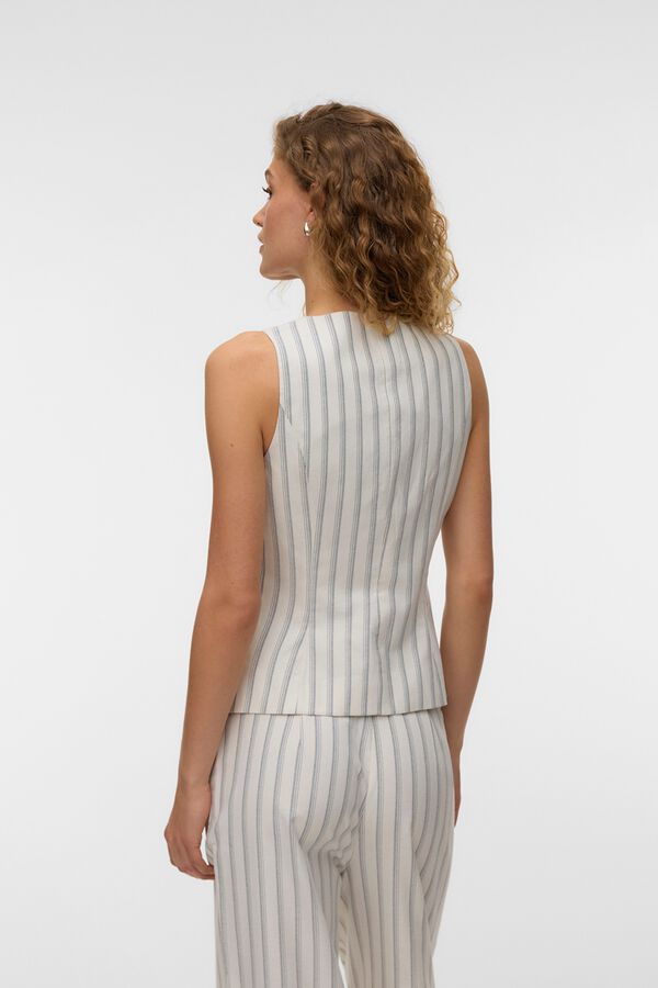 Vero Moda Chaleco escote cuadrado Blanco