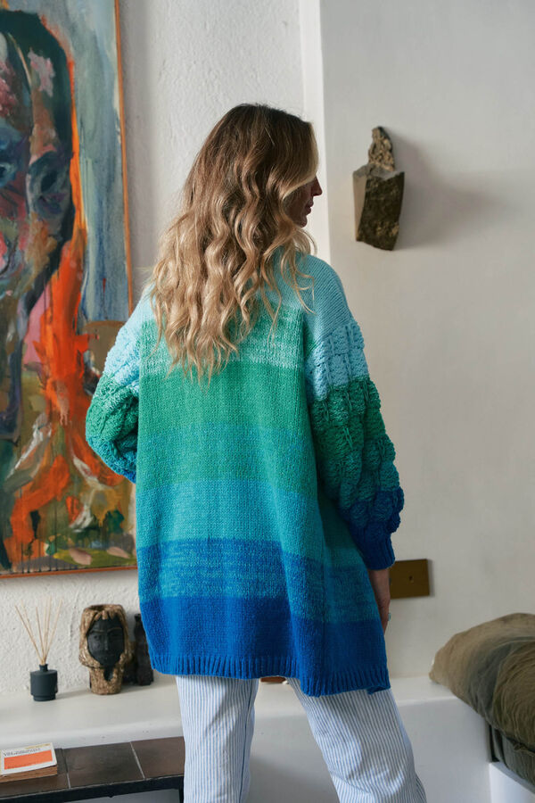 Jaase C&aacute;rdigan de punto Serenity Turquesa