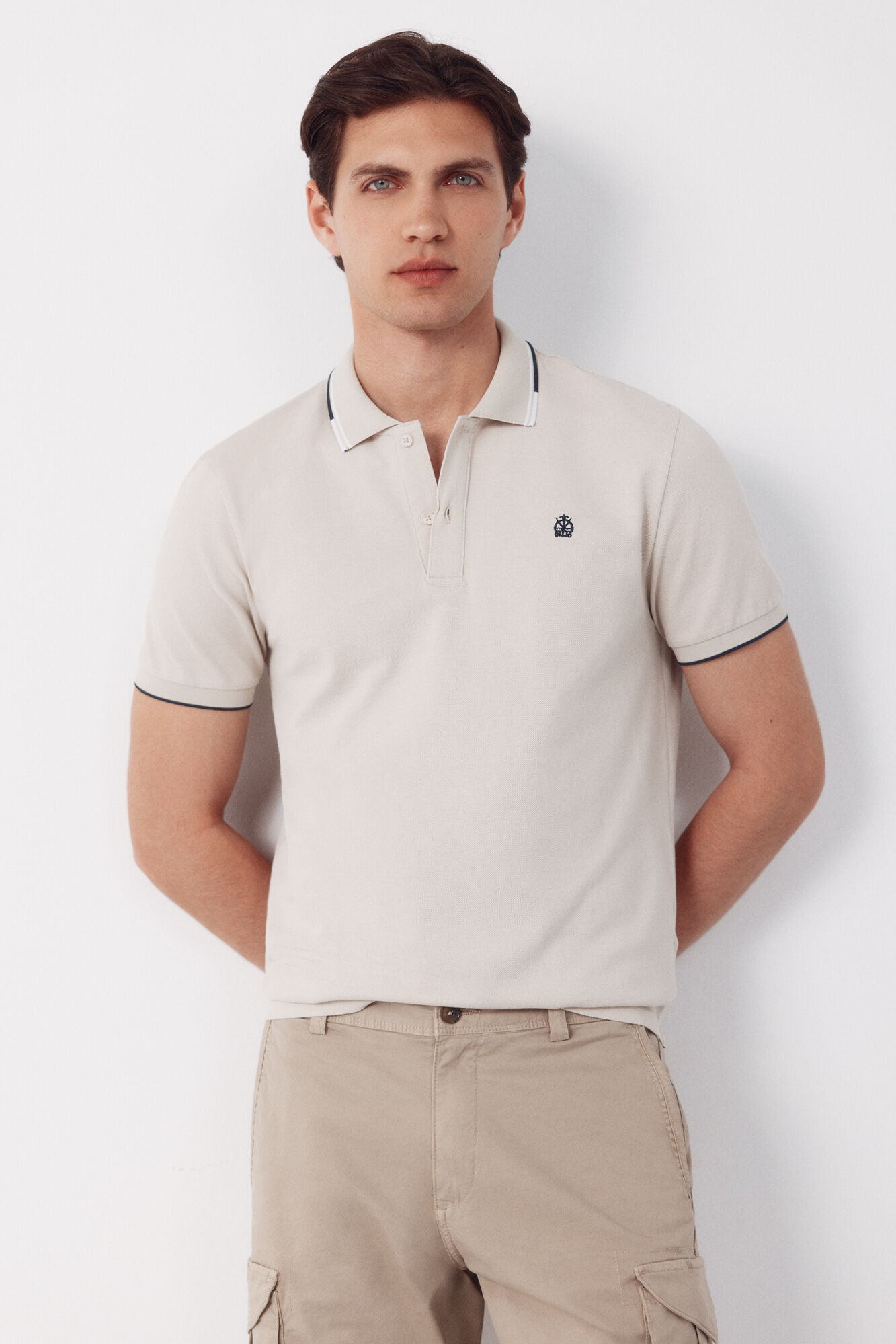 Cortefiel Polo shirt with tips