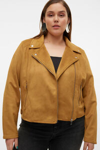 Vero Moda Curve Jaqueta plus size com efeito pele