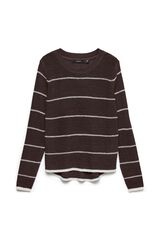 Vero Moda Camisola de gola redonda Castanho