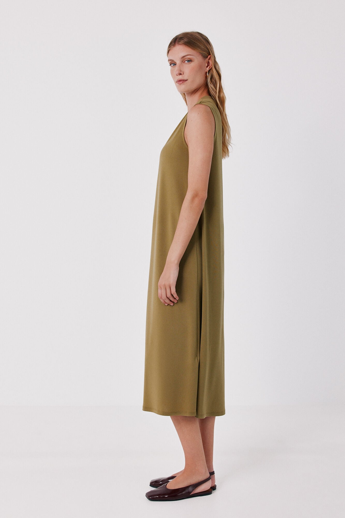 Cortefiel Fluid sleeveless dress