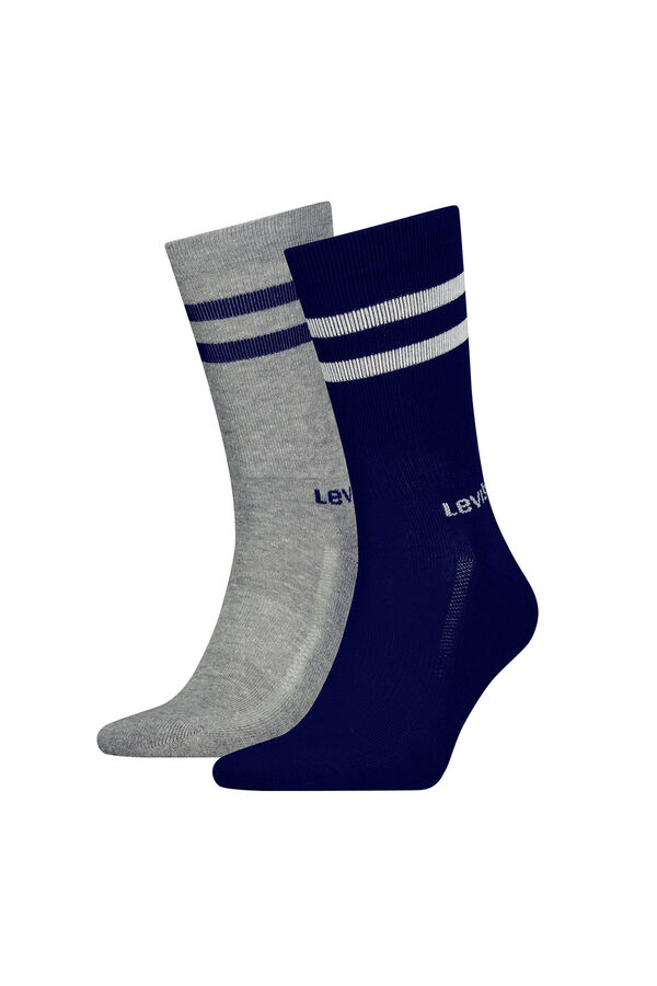 Levi's Pacote com 2 meias Levi's® Stripe Meias Cinzento