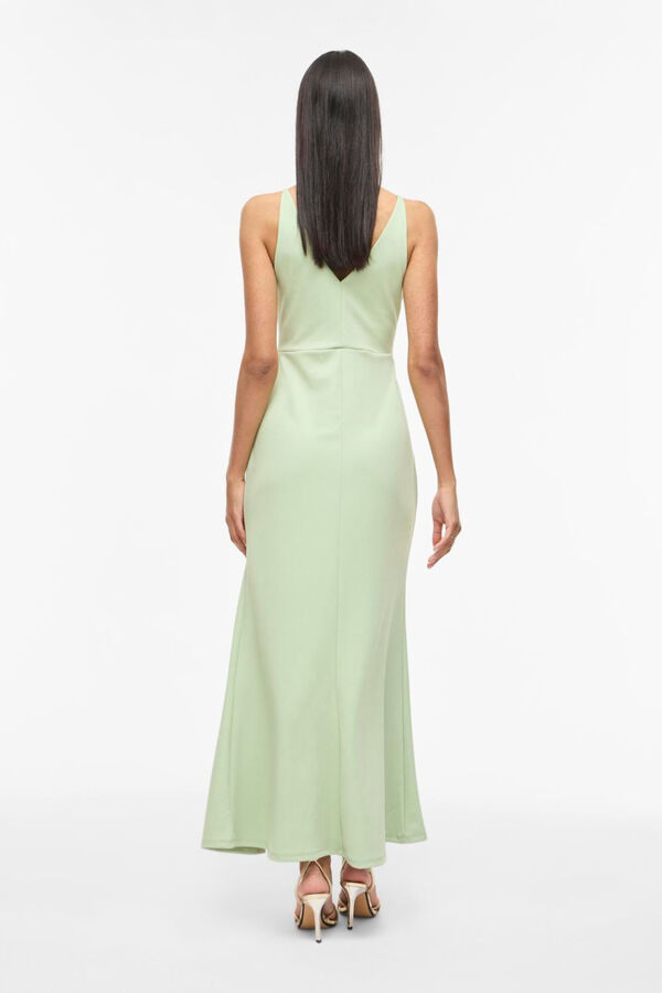 Vila Vestido comprido de festa de al&ccedil;as Verde