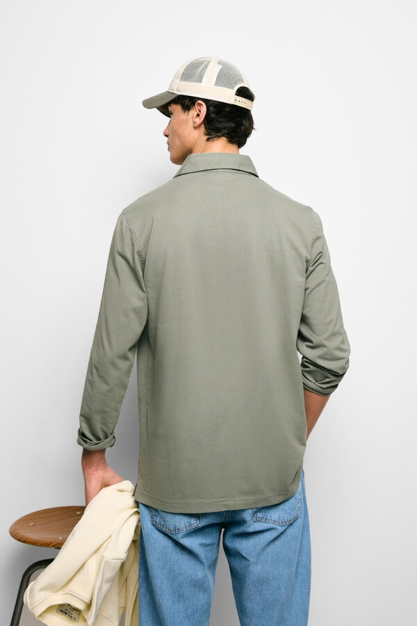 Silbon Camisola polo manga comprida Verde