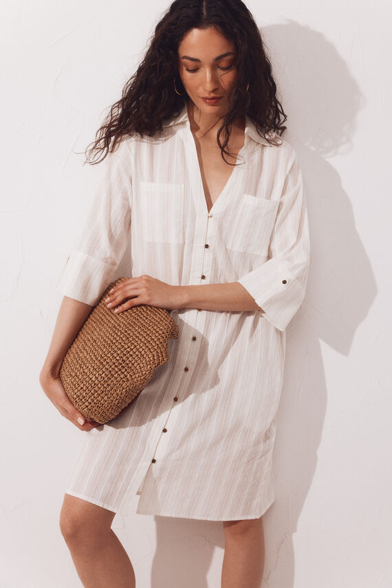 Caftán camisero lurex