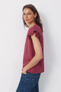 Cortefiel Essential ruffle t-shirt