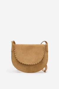 Cortefiel Leather shoulder bag