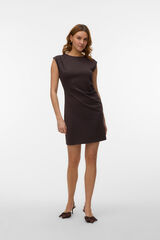 Vero Moda Sleeveless short dress Dark brown