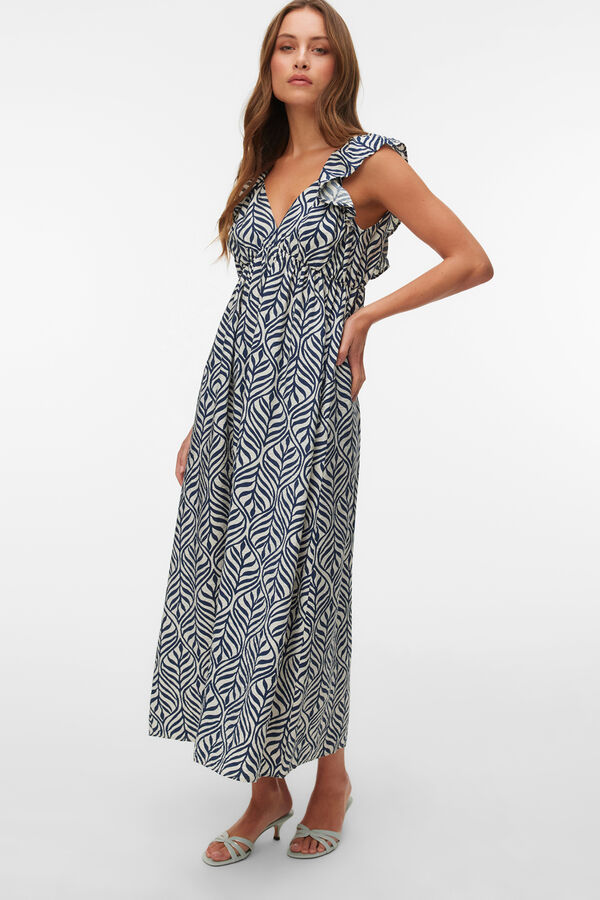 Vero Moda Vestido midi de al&ccedil;as Multicolorido