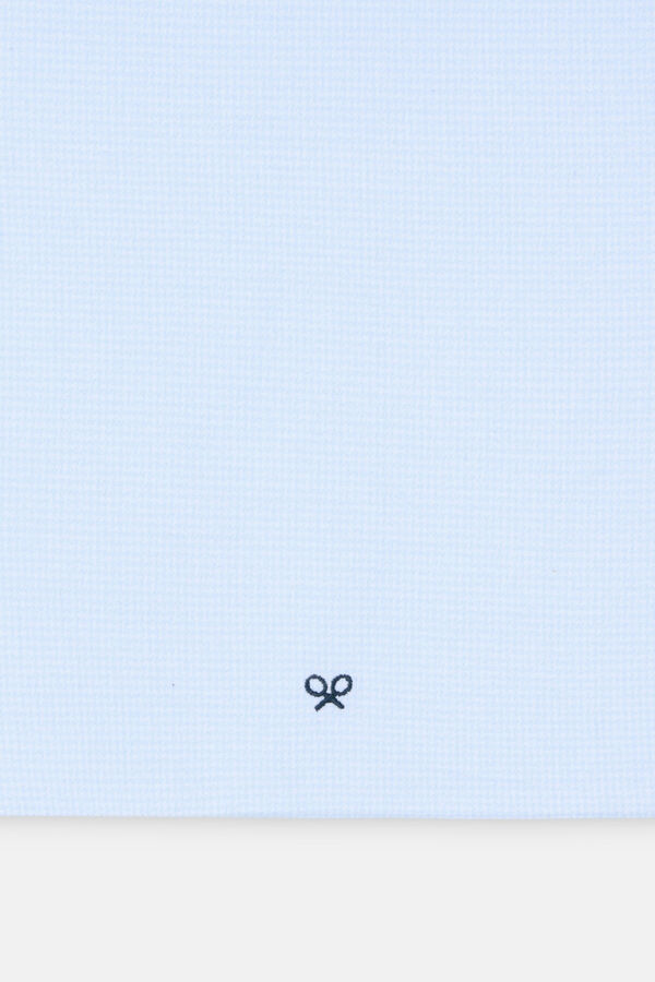 Silbon Pijama camiseiro pied-de-poule Azul