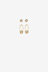 Cortefiel Gold-tone earrings multipack Gold