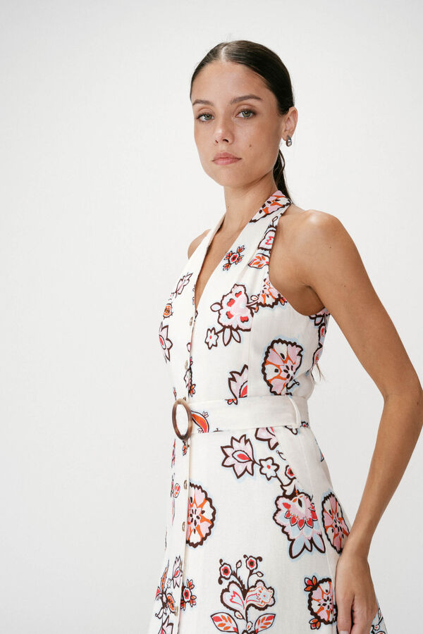 Grace & Mila Vestido midi estampado floral Wink Impress&atilde;o