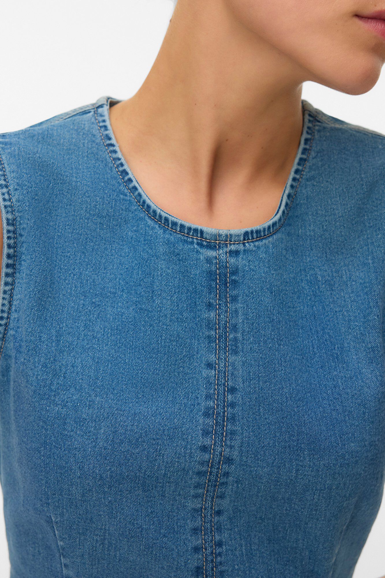 Vero Moda Vestido midi denim