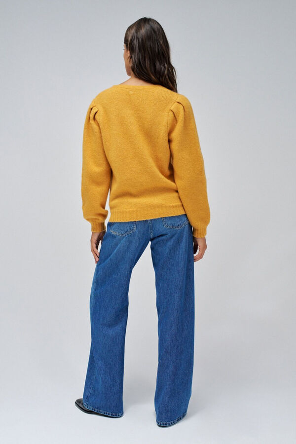 Salsa Jeans Malha com flores Amarelo