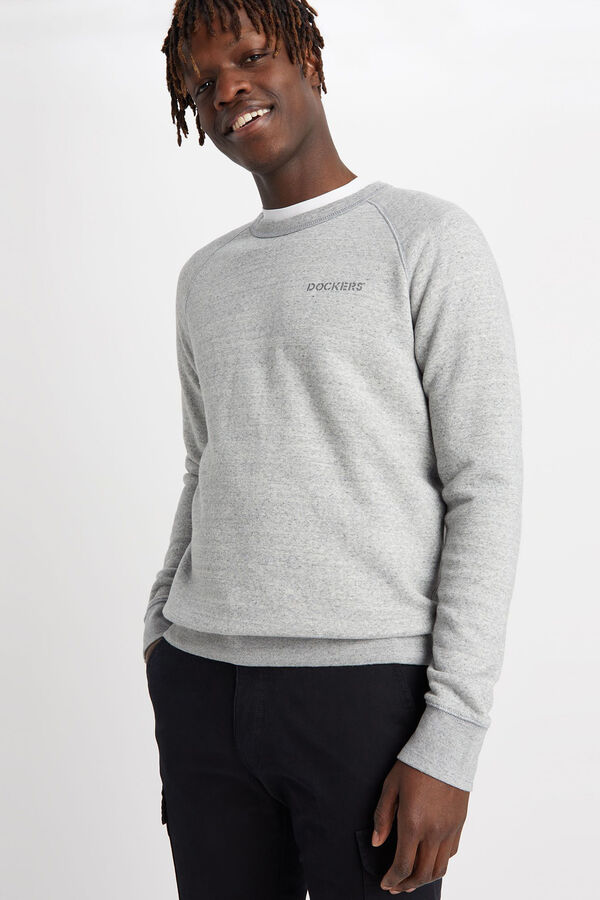 Cortefiel Regular fit Icon sweatshirt  Grey