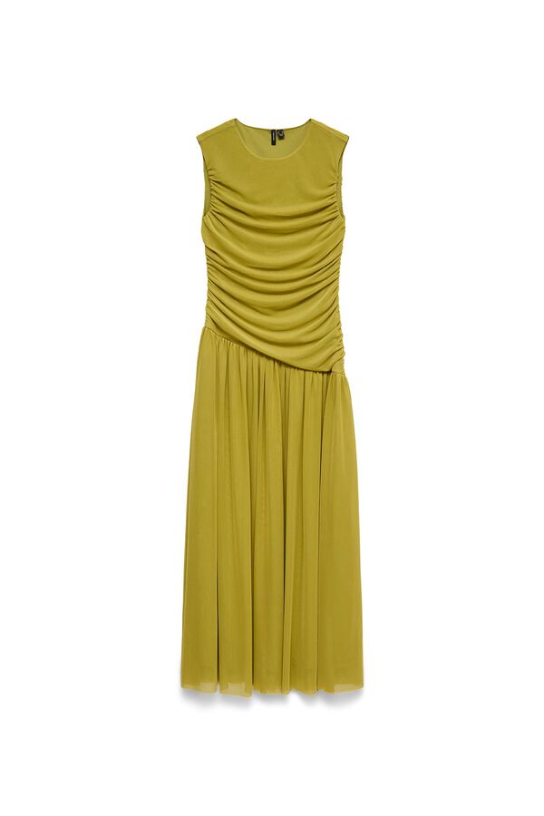 Vero Moda Draped long dress Green