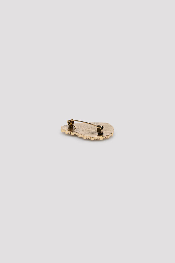Cortefiel Broche met&aacute;lico Dorado