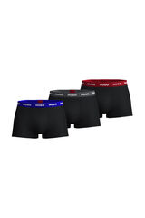 HUGO Pacote de três boxers Preto