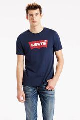 Cortefiel Camiseta Levi's® clásica logotipo en el centro Azul royal