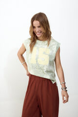 Slowlove Camiseta estampado oversize Verde