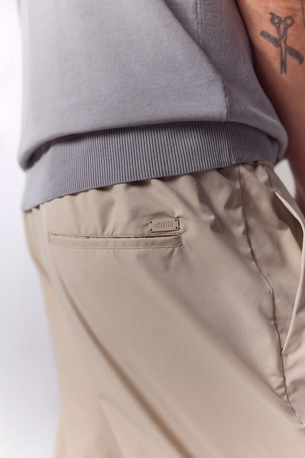 OOTO Cal&ccedil;as chino t&eacute;cnicas com atacadores Tostado