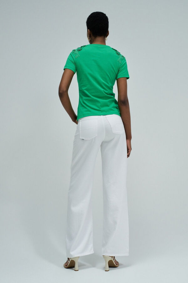 Salsa Jeans Camiseta con estampado floral Verde