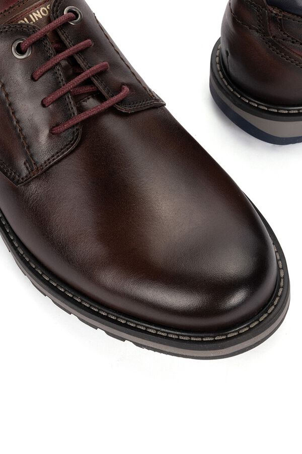 Pikolinos Zapato de cordondes hombre Marr&oacute;n oscuro