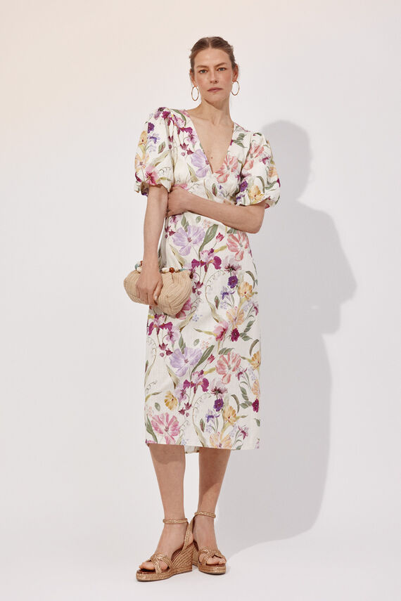 Vestido estampado floral