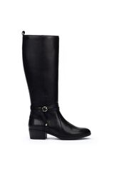 Pikolinos Botas de cano alto em pele para mulher Preto