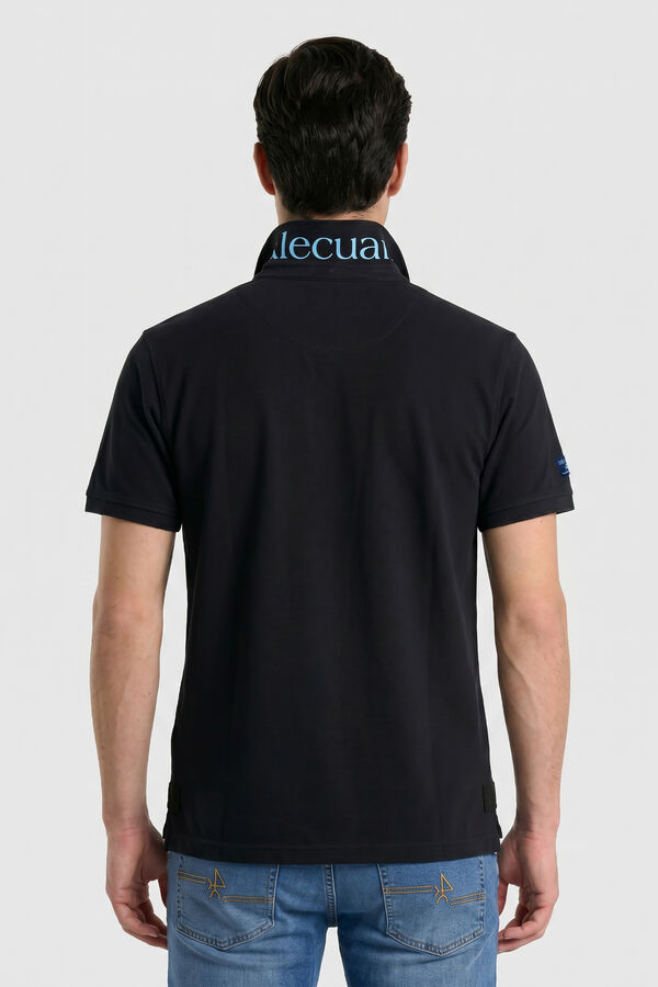 Valecuatro Polo semibordado United Preto