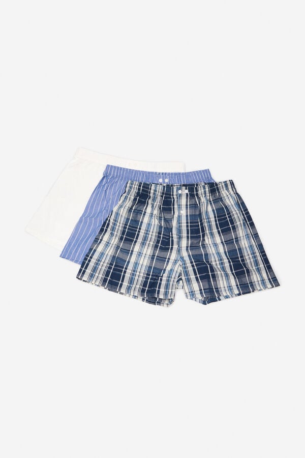 Cortefiel 3-pack woven boxers White